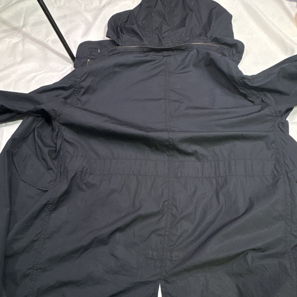 Vince Hooded Utility Field Jacket Navy 100% Cotton Full Zip Size S - Picture 9 of 11